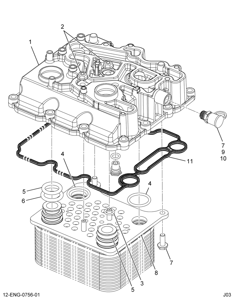 ........COVER ASM OIL COOLER (Intl. 1843513C91)