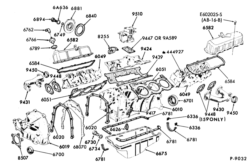 60 - 6 CYL. 2.9L 177 (C.I.D.)-Gaskets