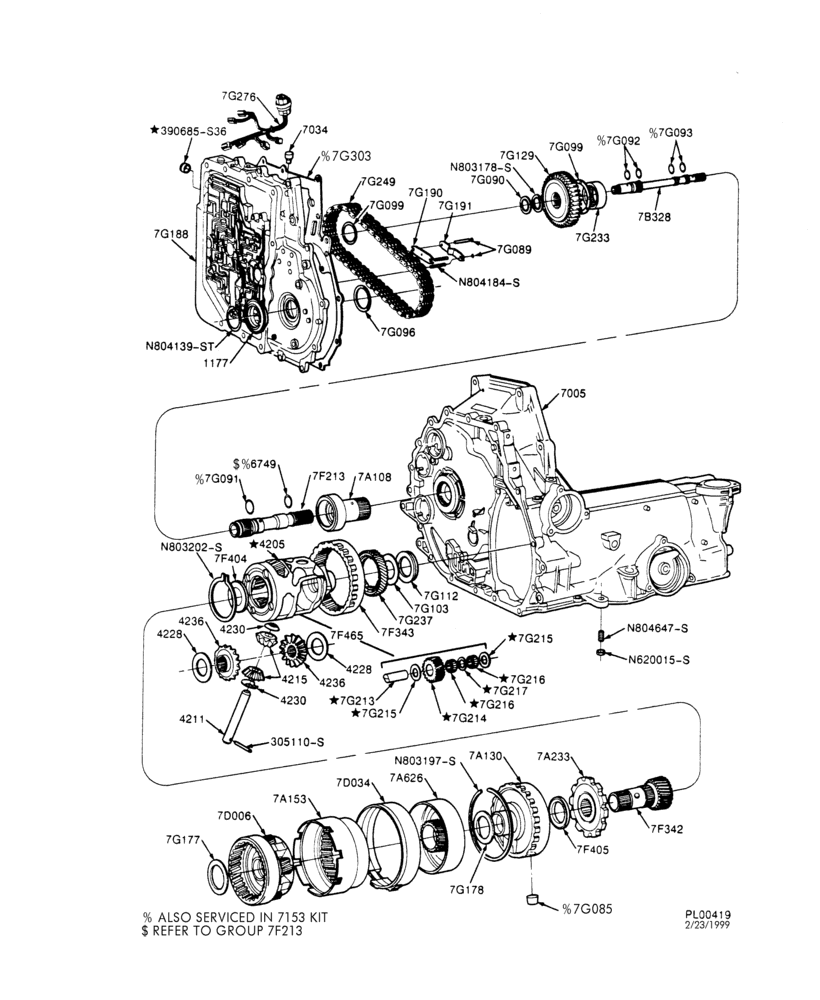 AUTOMATIC TRANSMISSION-INTERNAL PARTS - Clutches, gears, shafts, extension & related parts - Page B-TW