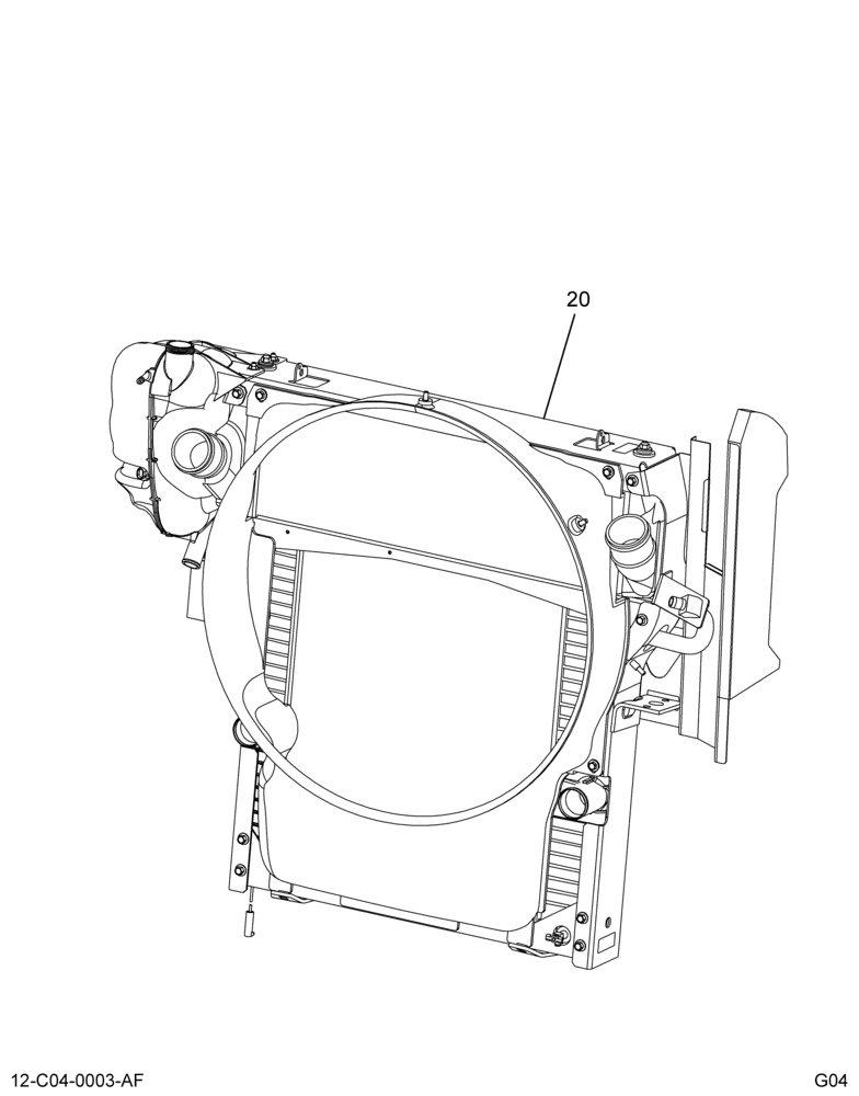 RADIATOR SHUTTER & OIL COOLER ASM; (CAT 3126)