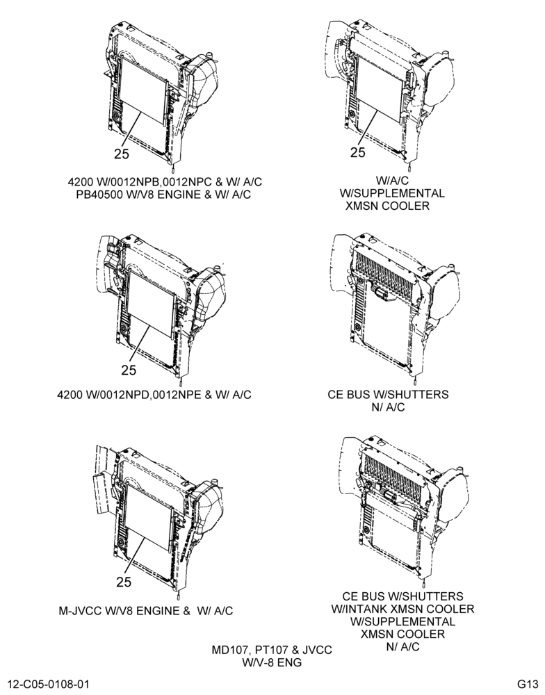 COOLING PACKAGE; A/C CONDENSER, (ABR#5)