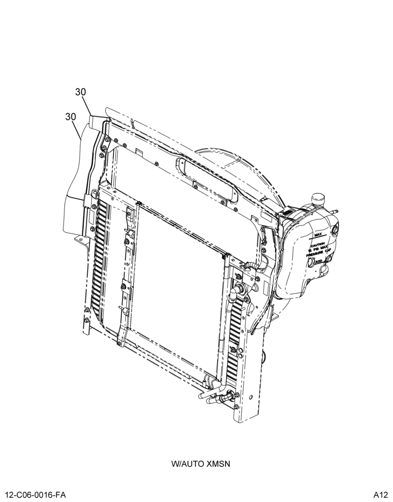 AIR RECIRC SEALS; RADIATOR, (ABR#6)