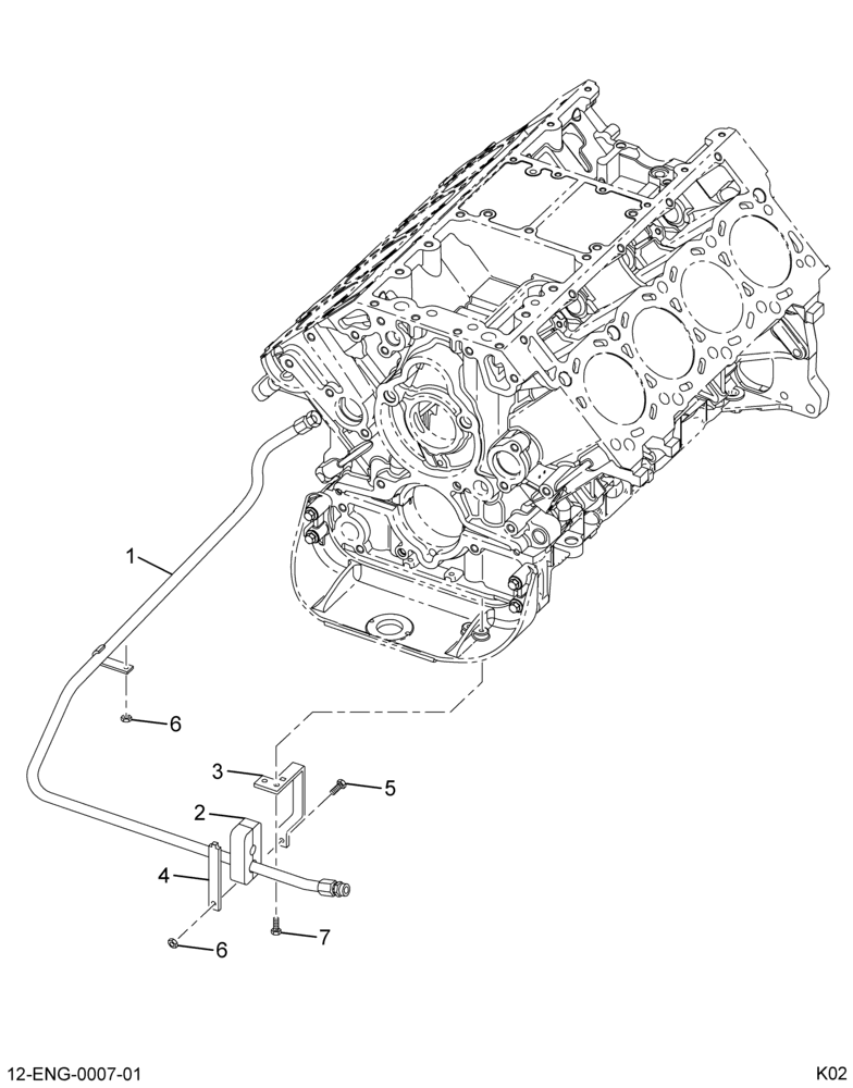 ....COLLECTOR HYDRAULIC PUMP LINES      U (Intl. 881016M001)