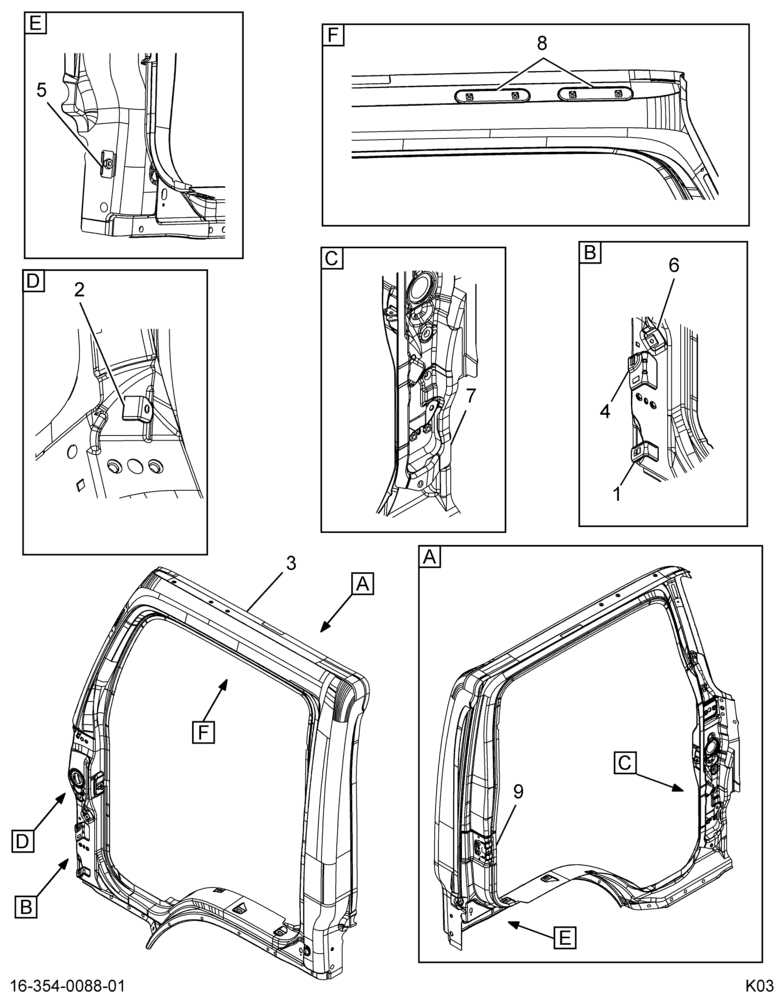........FRAME DOOR LH (6E7Z-2020011-AA)