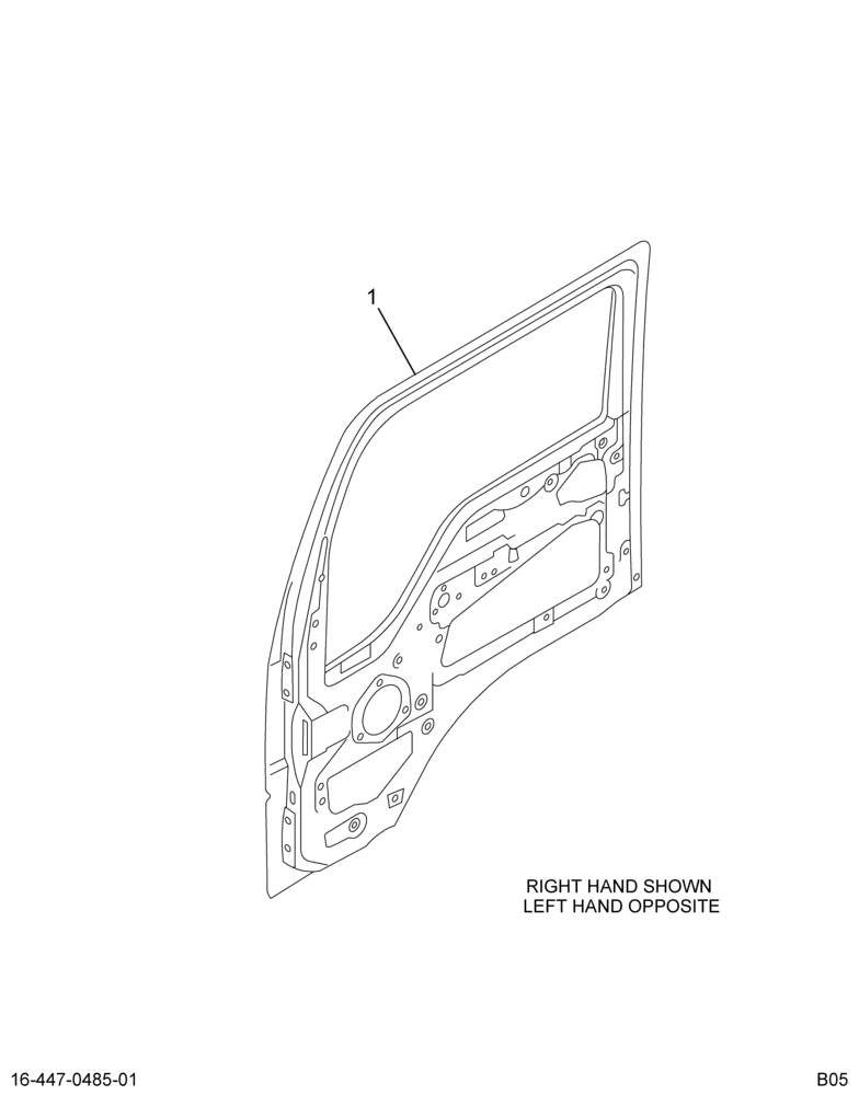 ......DOOR CAB LT SHELL (6E7Z-2020125-A)