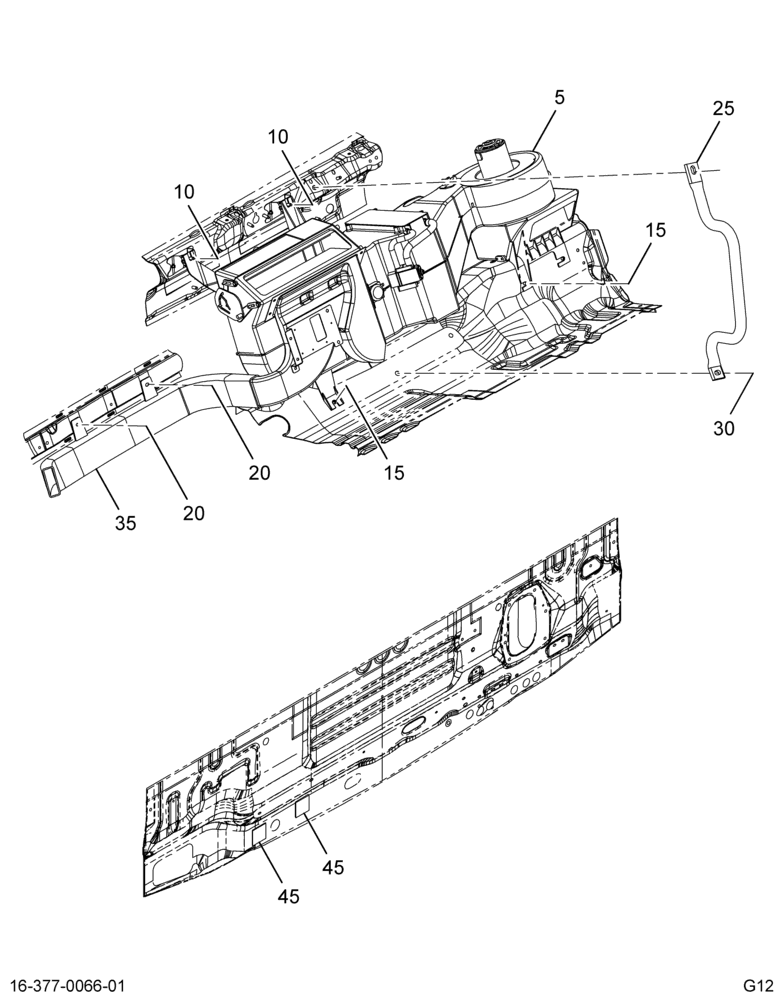 HTR & A/C UNIT INSTL; W/DUCT