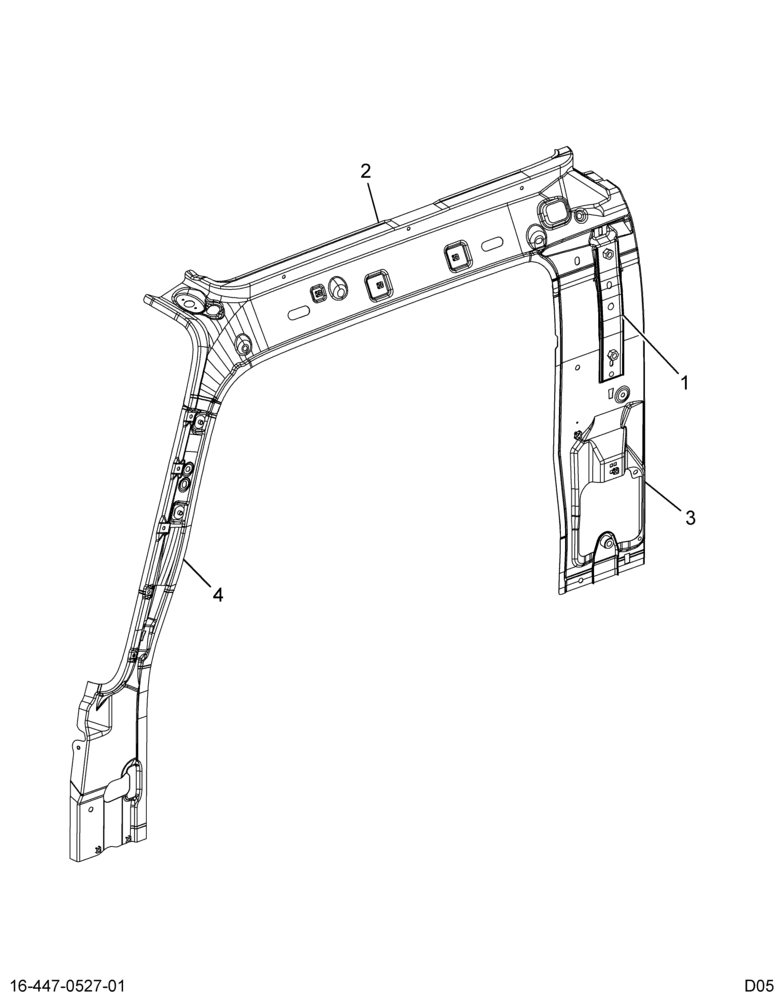........PILLAR BODY SIDE ASM LH (6E7Z-2002505-AA)