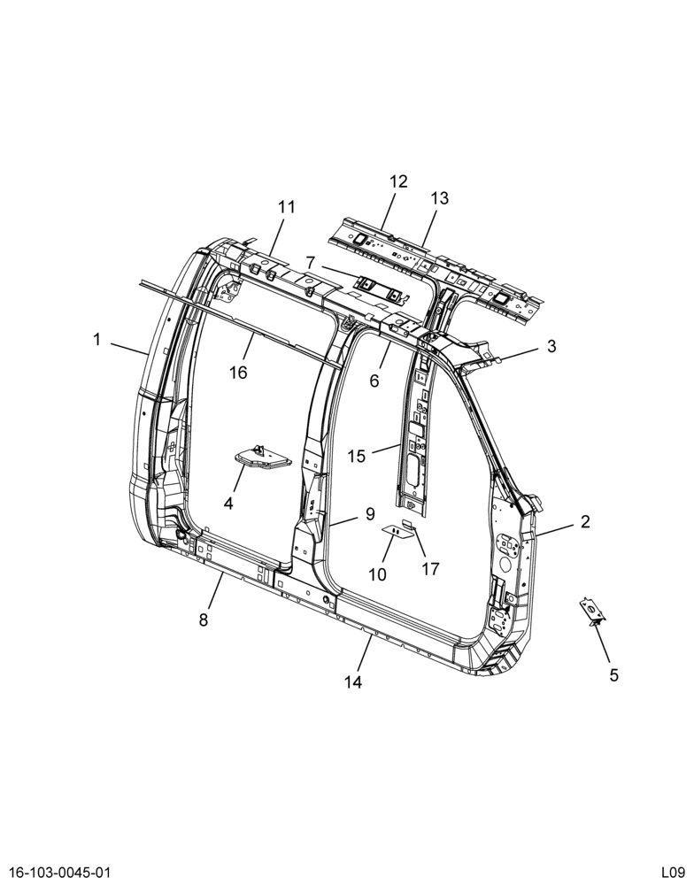 ..FRAME DOOR PANEL SIDE BODY AS (8C4Z-72211A10-AA)
