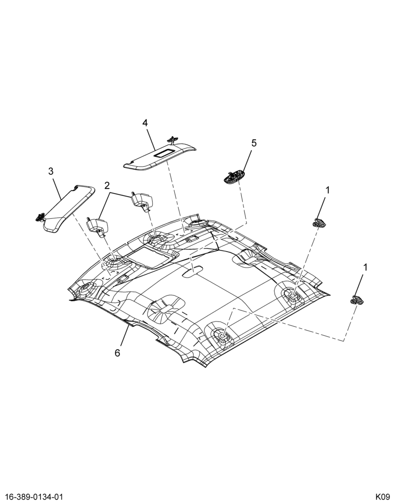 ..PANEL  ASSY-HLNR DOME LT & GAG (Intl. 3855929C91)