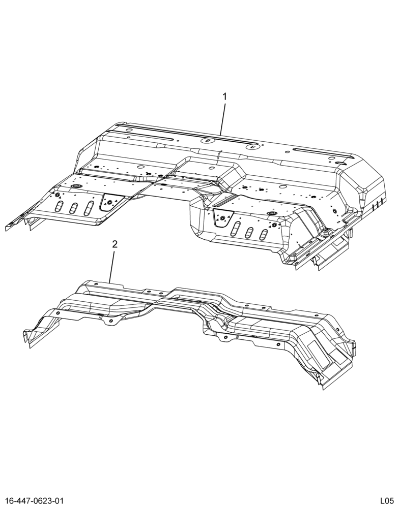 ......PANEL ASM REAR FLOOR WELDED (Intl. 3608173C1)