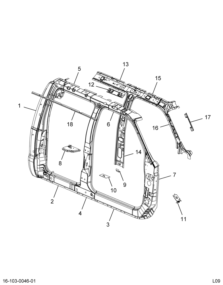 ..FRAME DOOR  PANEL SIDE BODY AS (BC4Z-72211A10-A)