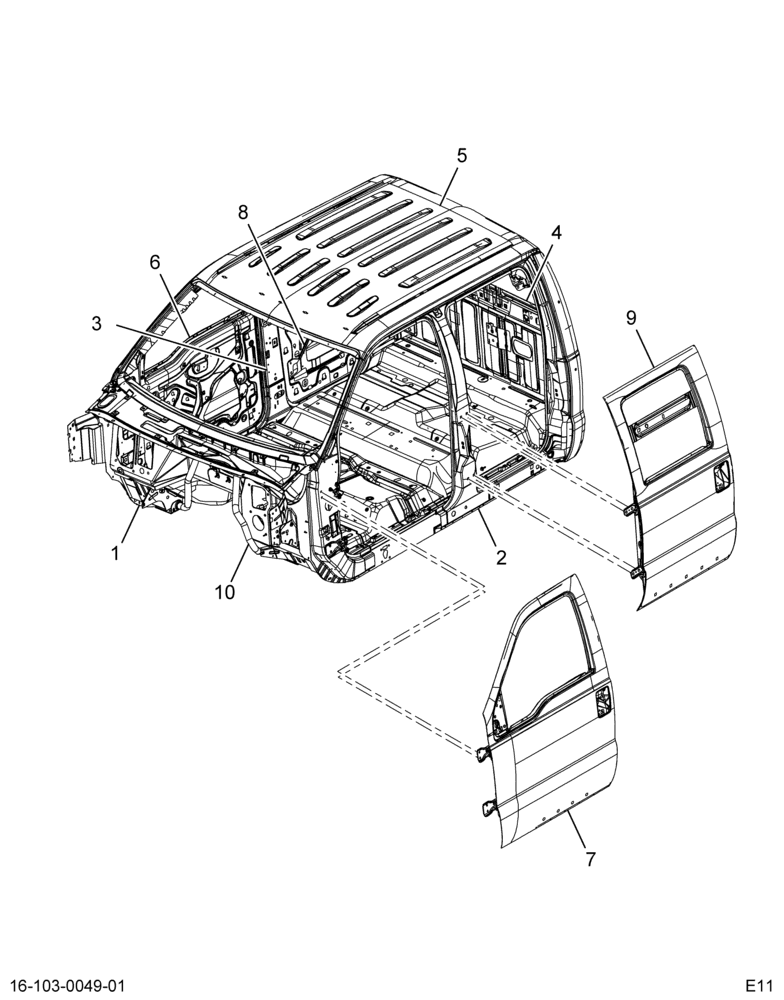 ..CAB,REGULAR, SC, W/TELESCOPIC (Intl. 3845817C92)