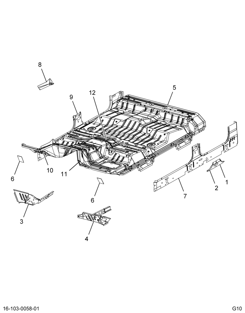 ..UNDERBODY ASM  CC  W/20 SEAT (Intl. 3855511C91)