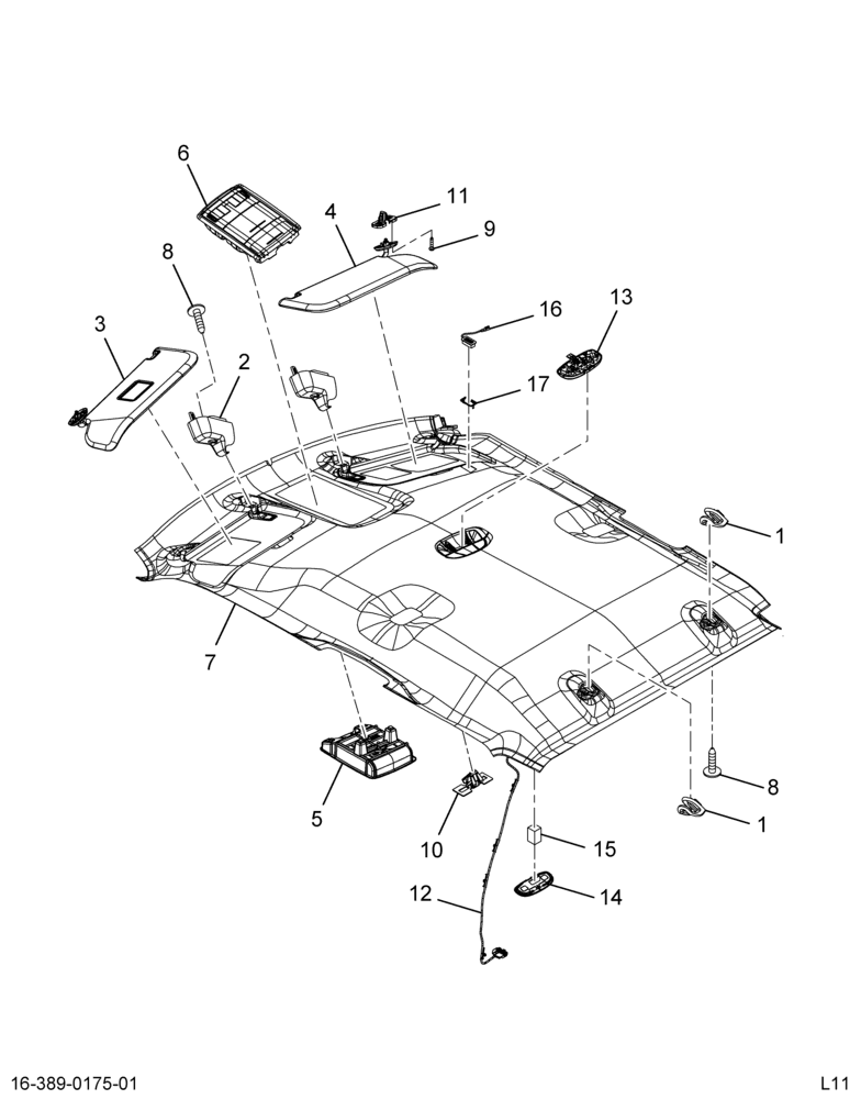 ..PANEL  ASSY-HLNR CSL W/DOME W/ (Intl. 3730364C91)
