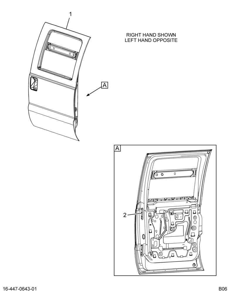 ....DOOR CAB RT REAR (4C3Z-2624630-C3)