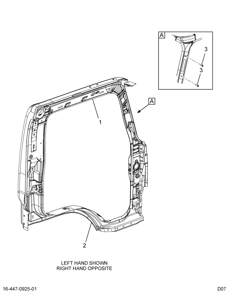 ......PANEL ASM CAB SIDE WELDED LH (Eng. 5E7O-16619-BA)