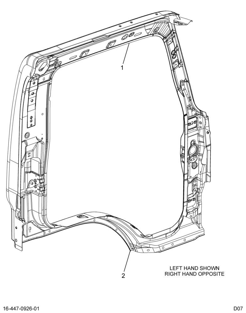 ......PANEL ASM CAB SIDE WELDED RH (Eng. 5E7O-16618-BA)