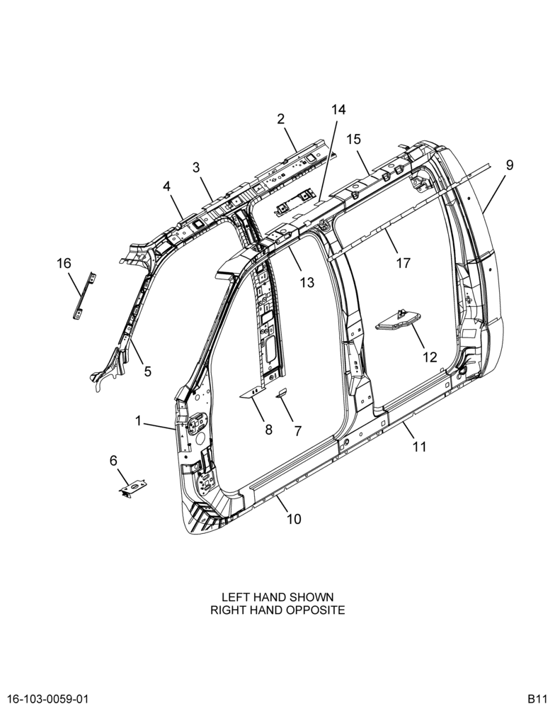 ..FRAME DOOR  PANEL SIDE BODY AS (BC4Z-72211A11-A)