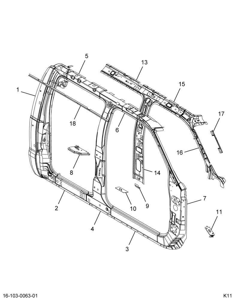 ..FRAME DOOR  PANEL SIDE BODY AS (BC4Z-72211A10-A)