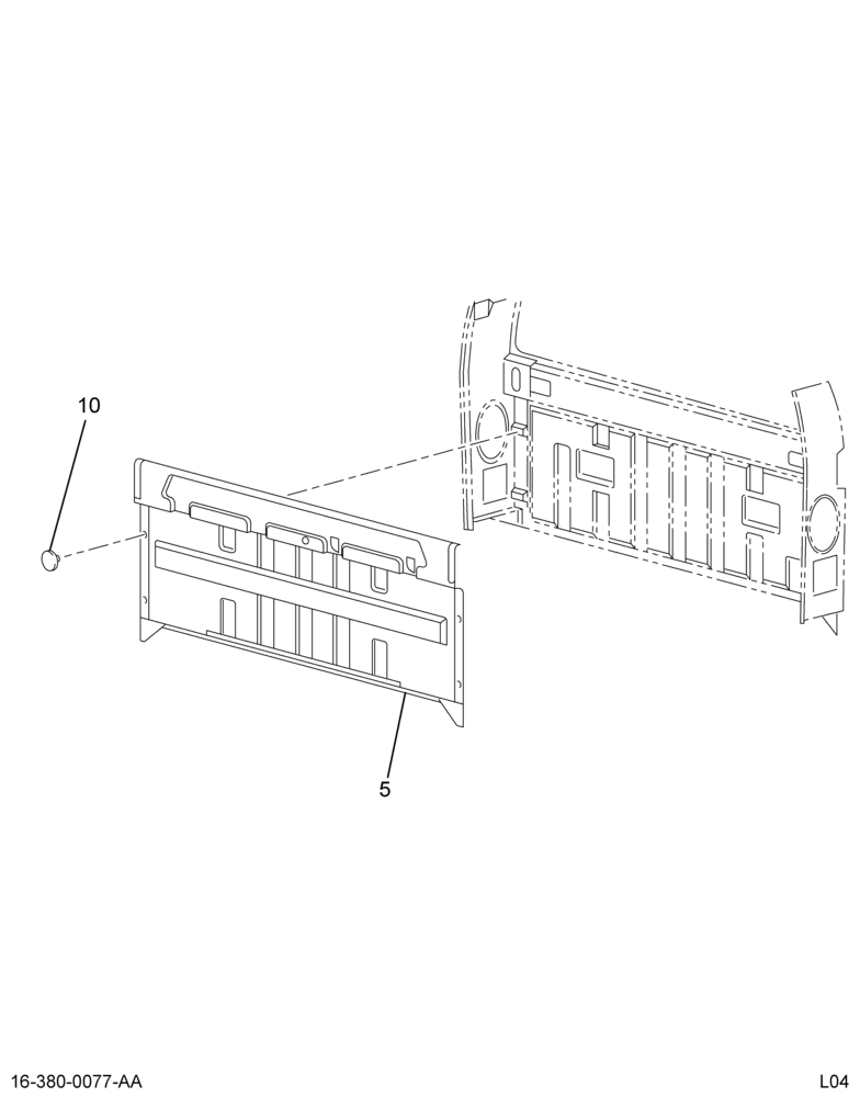 INTERIOR TRIM INSTL; BACK & SIDE,XLT AND LEATHER TRIM