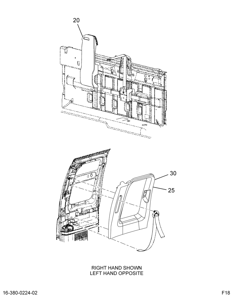 INTERIOR TRIM INSTL; BACK & SIDE 2/2