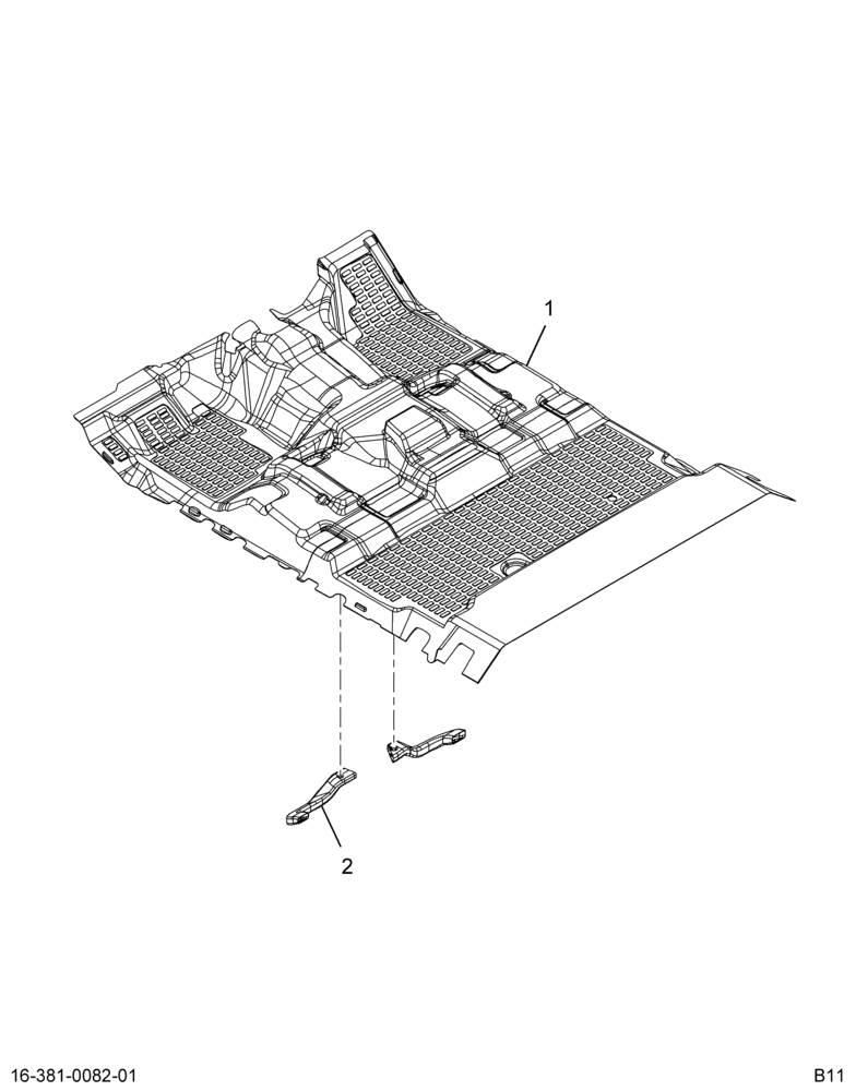 ..MAT,FLOOR, ASSY,SC W/DUCT F63 (Intl. 3892796C91)