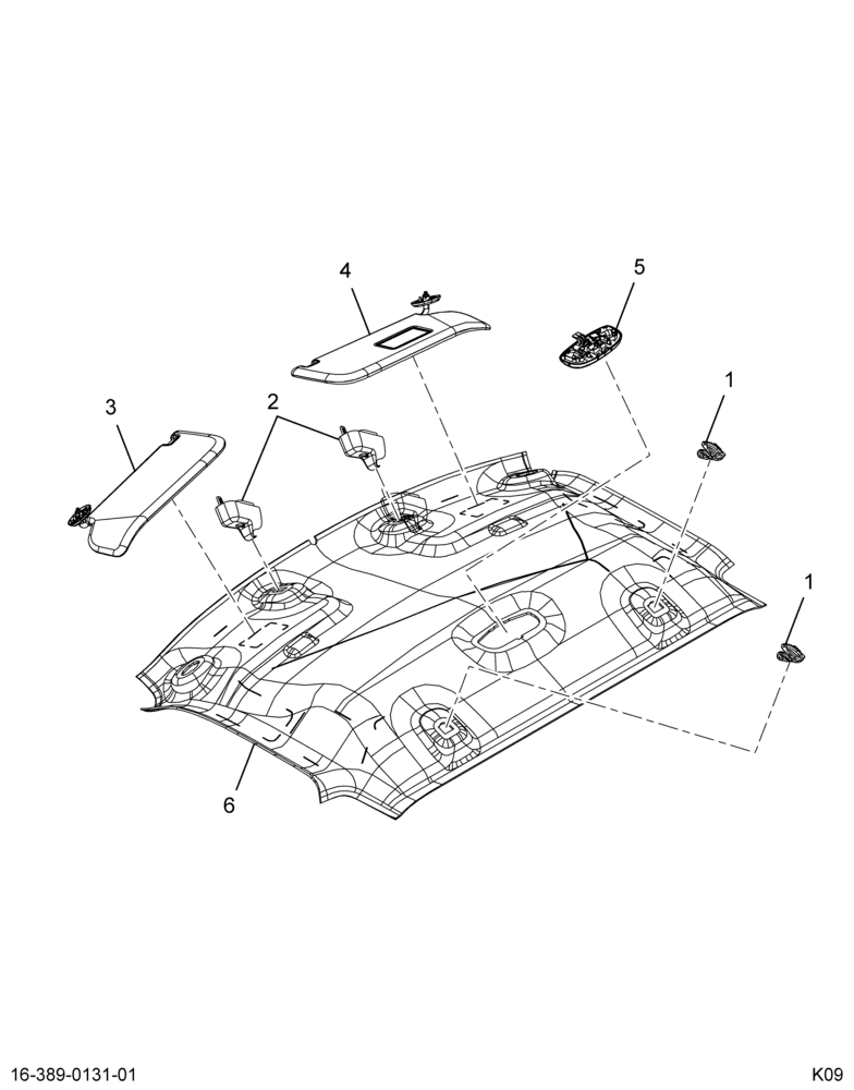 ..PANEL  ASSY-HLNR DOME LT W/FXD (BC4Z-7051944-A)