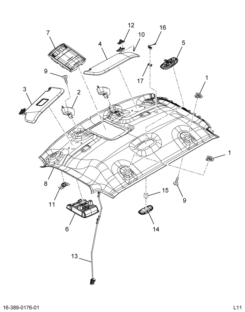 ..PANEL  ASSY-HLNR DUAL CSL DOME (Intl. 6013753C91)
