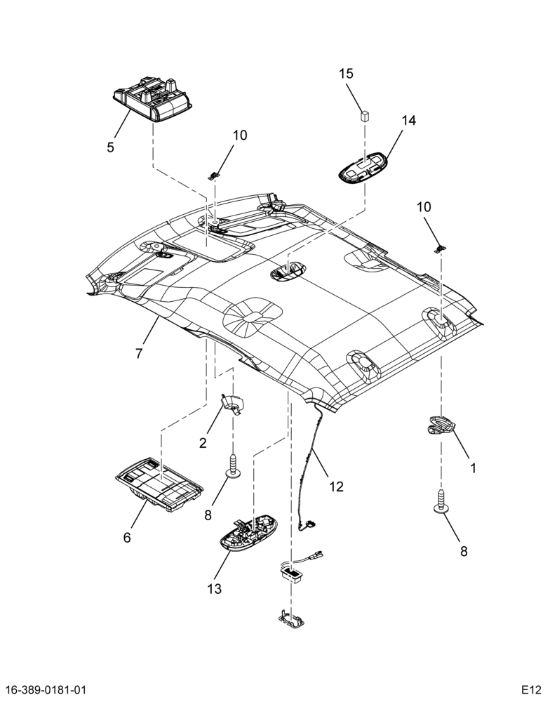 ..PANEL , ASSY-HLNR CSL W/DOME W (Intl. 3730363C92)