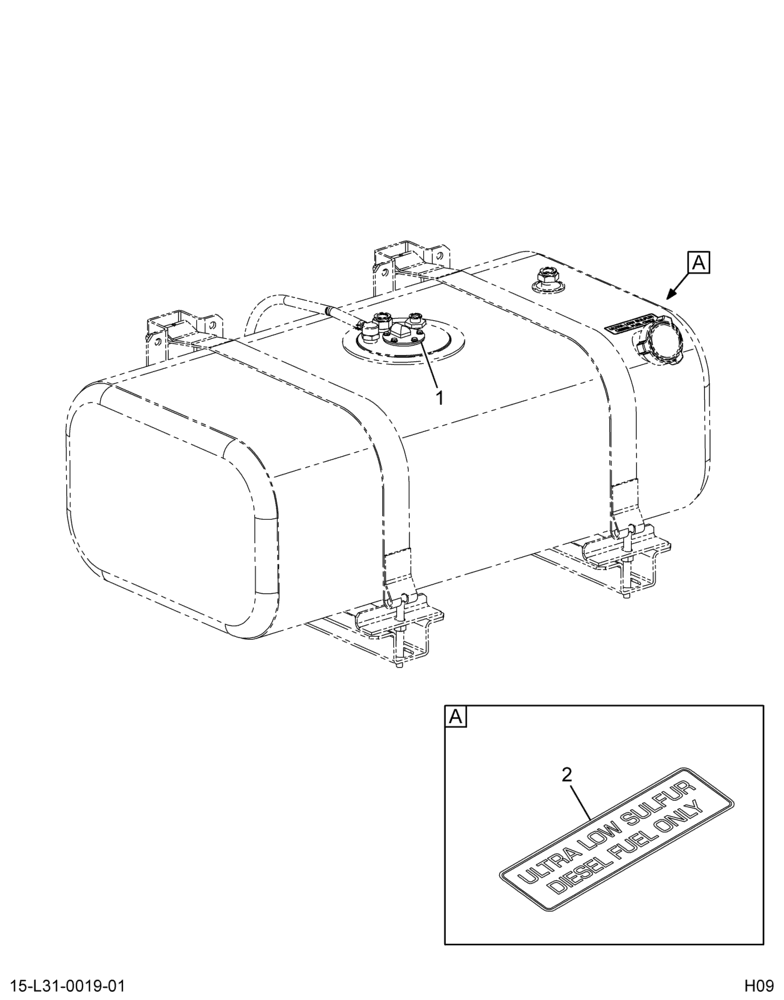 ..FUEL TANK  LSM FORD ULSDF L (Intl. 3810729F91)