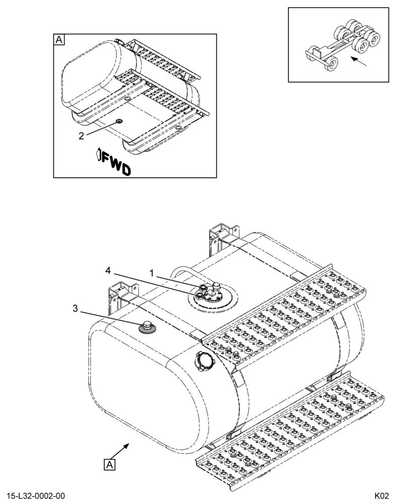 ..2 DRAW TUBES FUEL TANK LSM 13 (Intl. 3608329F91)