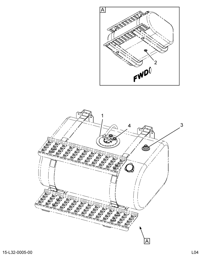 ..TUBE FUEL TANK INLET OR OUTLET (Eng. 4C4O-9D308-AA)