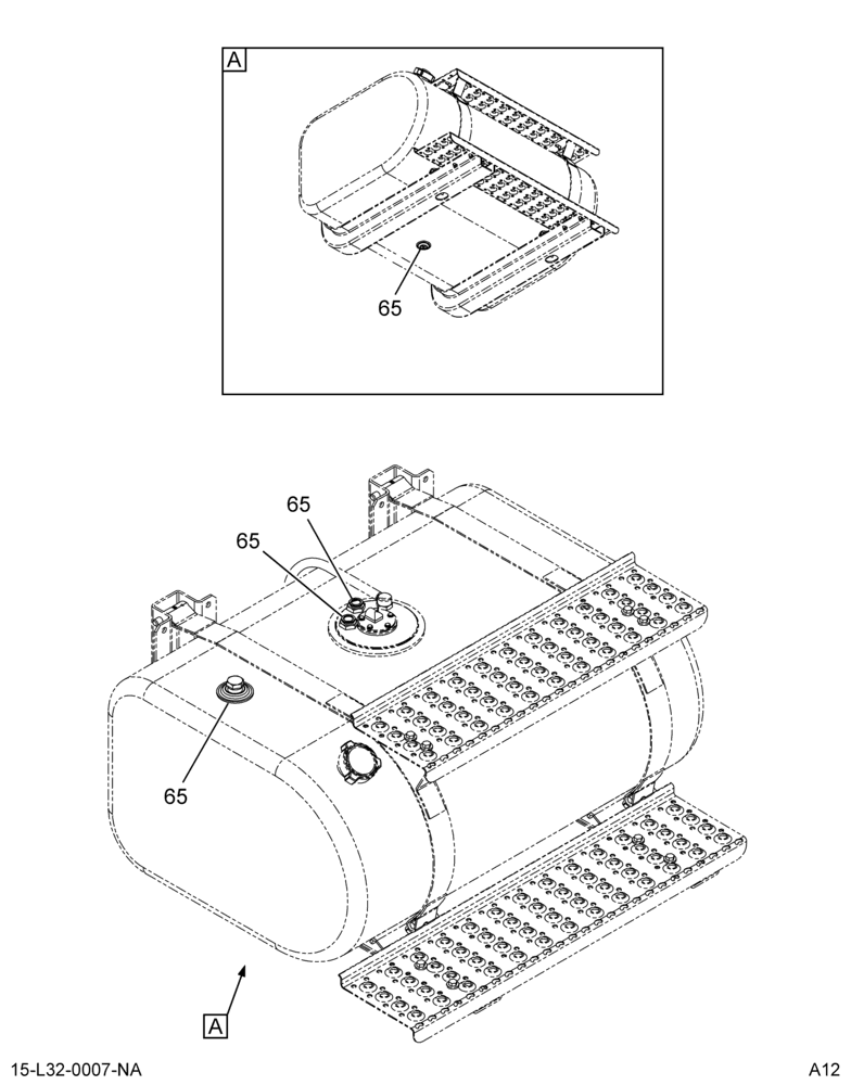 FUEL TANK MODULE; RT SIDE DRAW TUBES, (ABR#13)