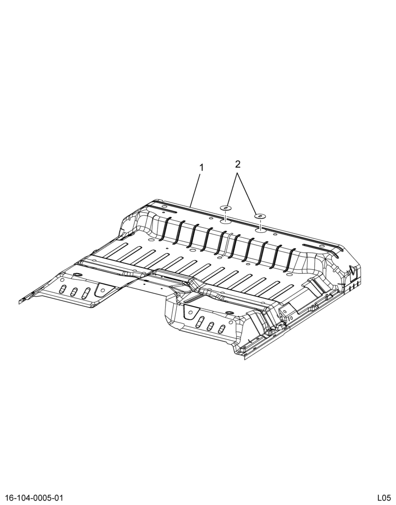 ........PANEL ASM FLOOR REAR (Intl. 3575766C8)
