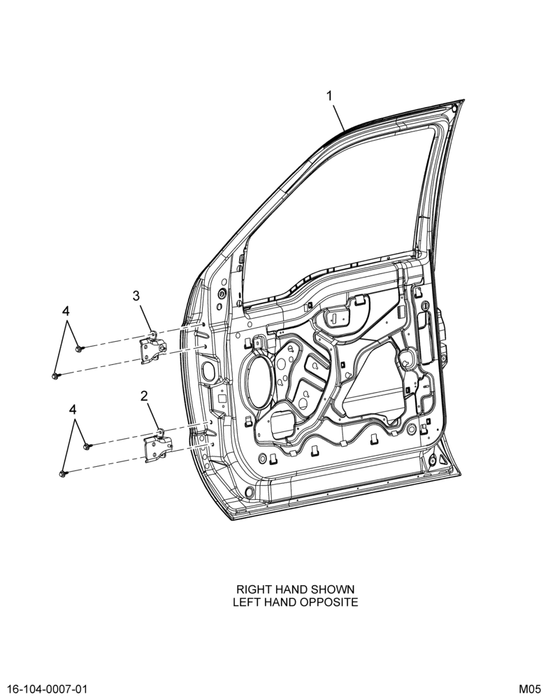 ..DOOR,CAB RT FRT W/TLSCPC MIR (Intl. 3801664C91)