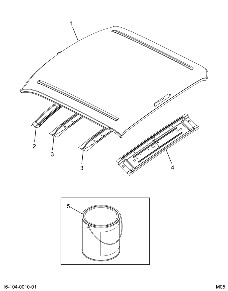 ..PANEL ASM ROOF SUPER CAB L/SS (8C4Z-7150202-BA)