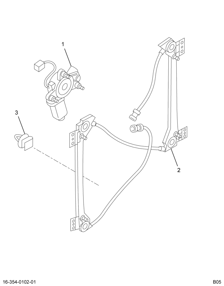 ..REGULATOR,DOOR GLASS LT PWR (7E7Z-2023209-AA)