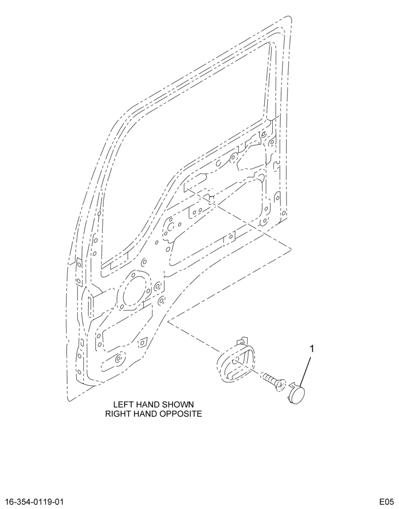 ..HANDLE DOOR INSIDE LH (6E7Z-2022601-A)