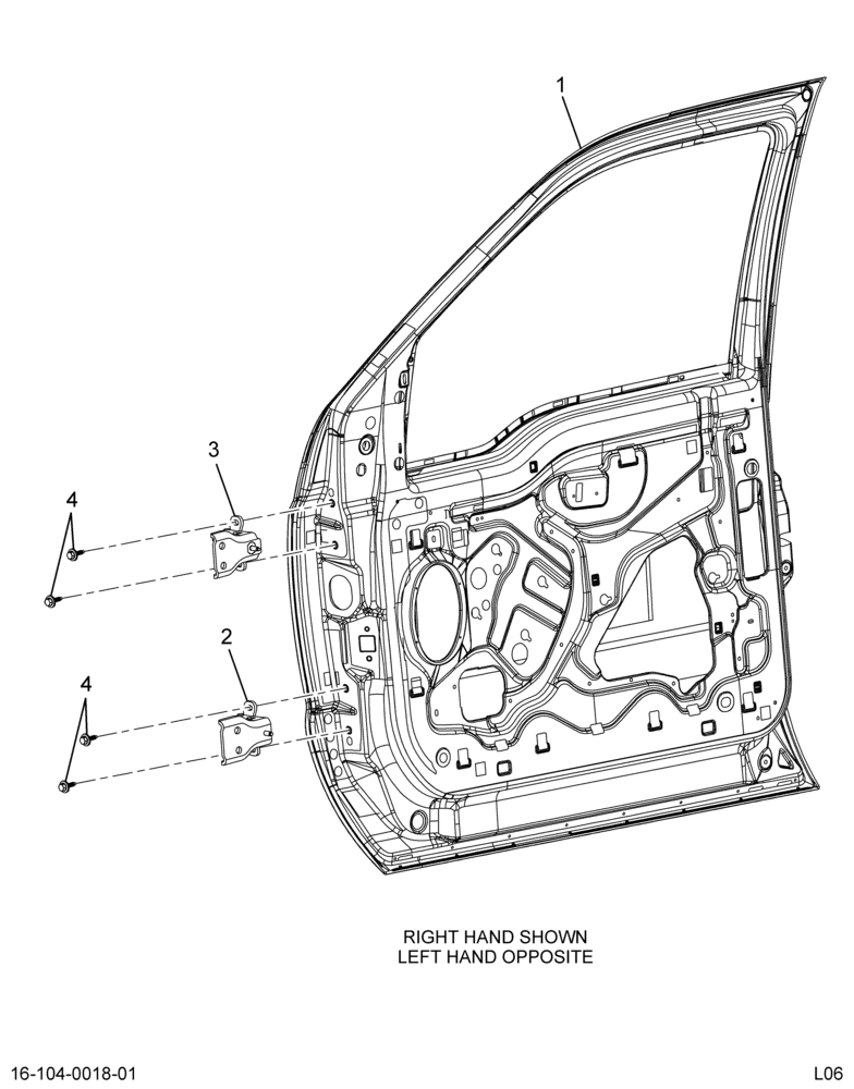 ..DOOR,CAB RT, ASSY, FRONT W/ TE (Intl. 3801664C97)
