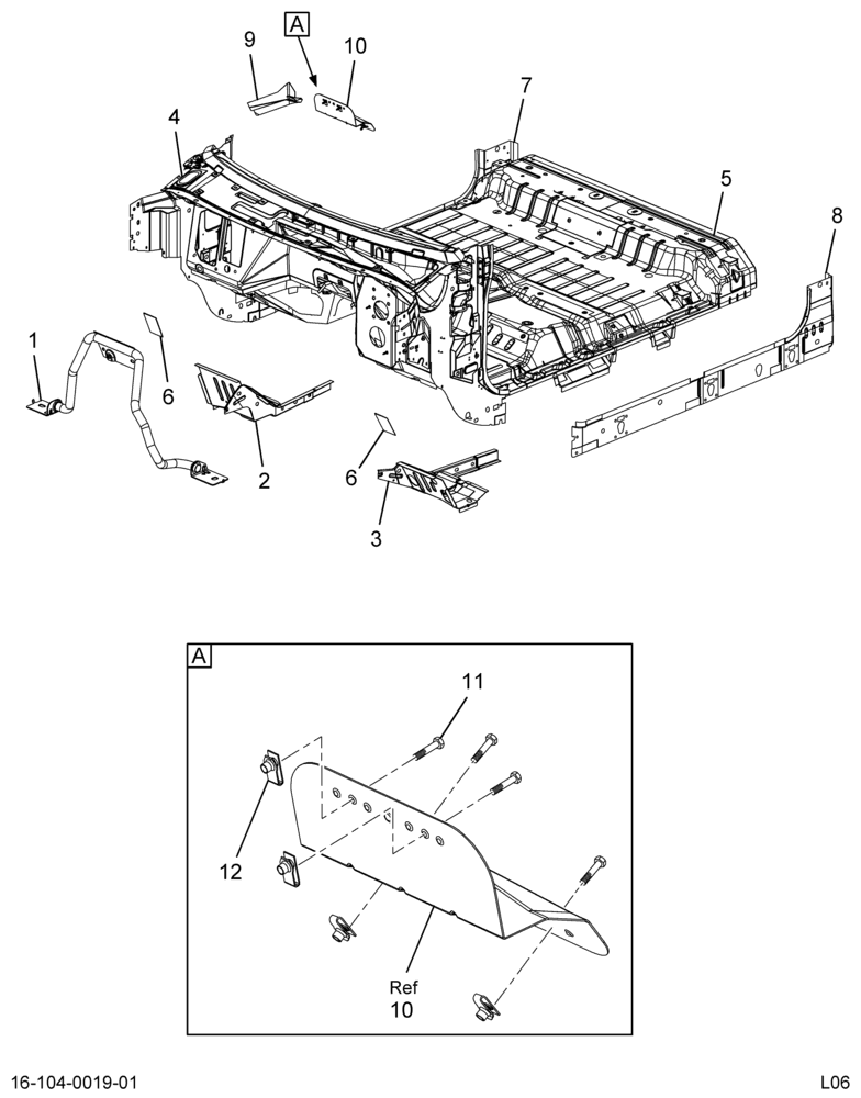 ..UNDERBODY,ASM SUPER CAB H/BRK (Intl. 3609056C91)