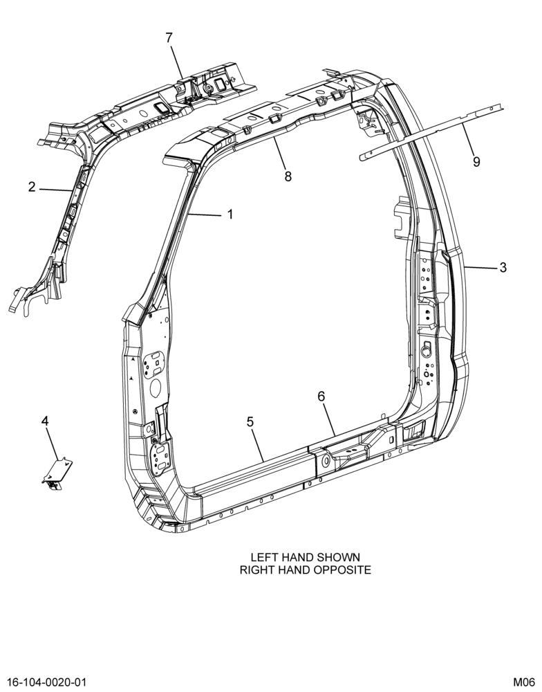 ..FRAME DOOR  PANEL SIDE BODY AS (8C4Z-71211A11-AA)