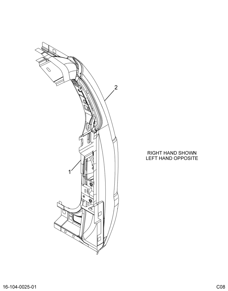 ....PANEL ASM BODY RR CRNR LH (Intl. 3801702C91)