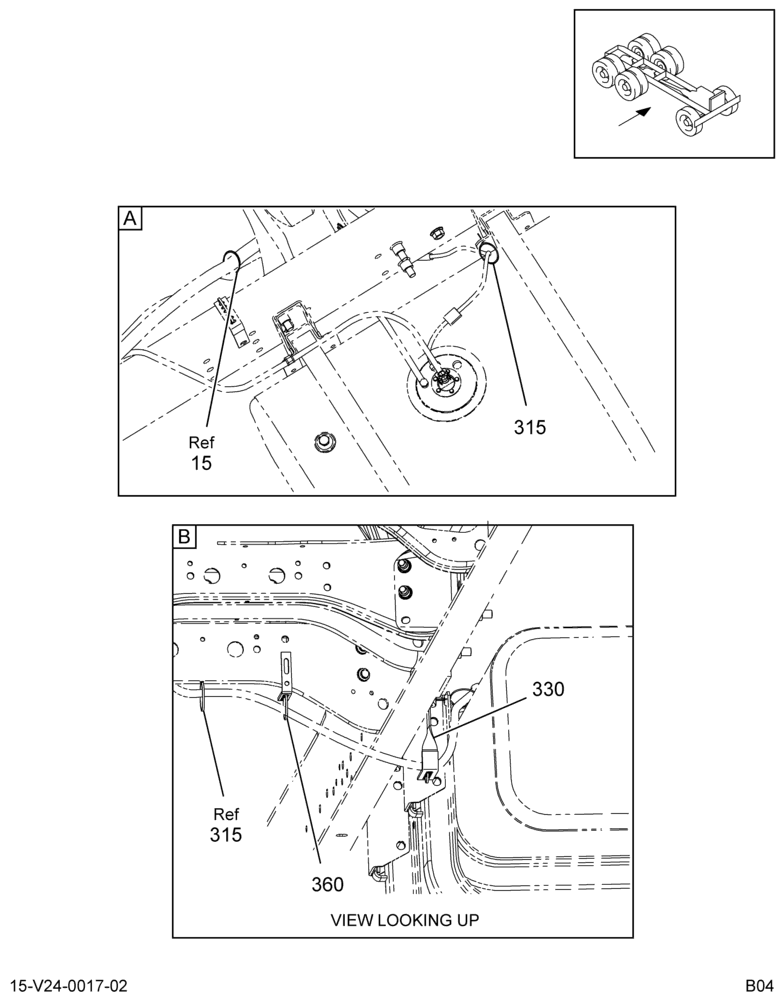 CENTER CHASSIS HARNESS; DUAL FUEL TANKS 2/2