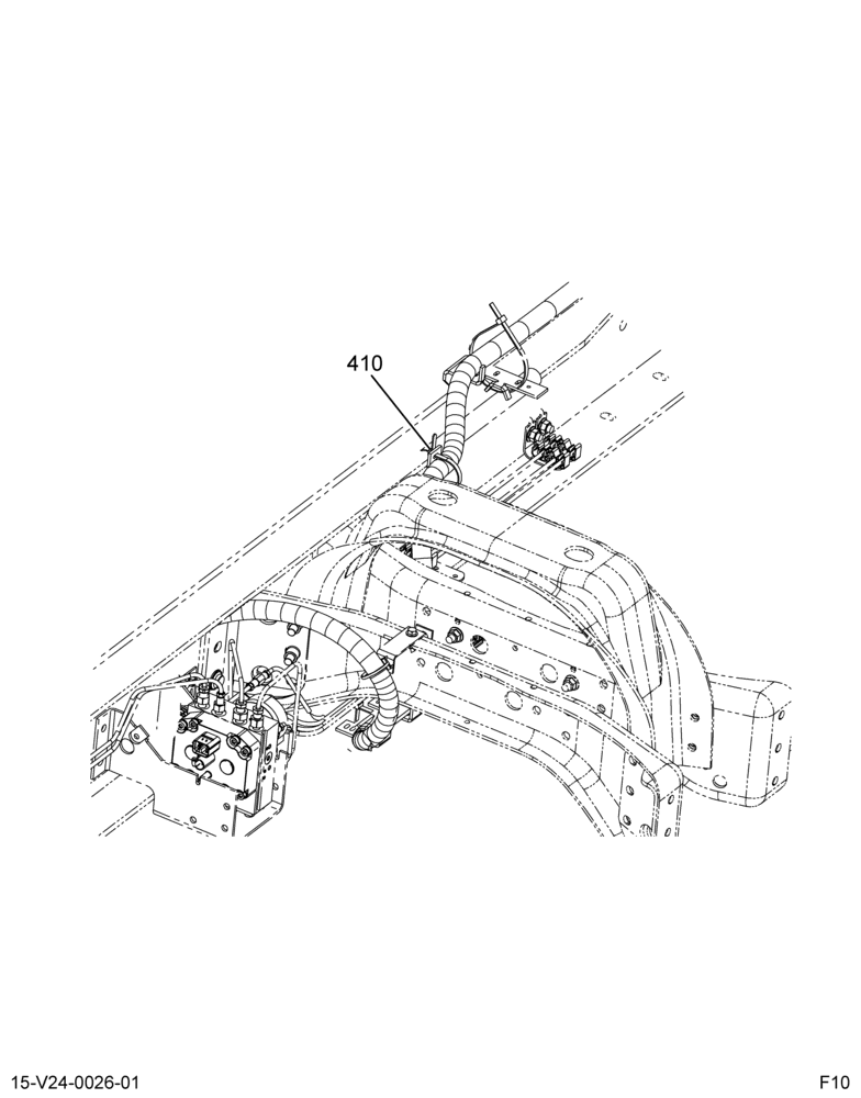 CENTER CHASSIS HARNESS; LT FUEL TANK 2/2