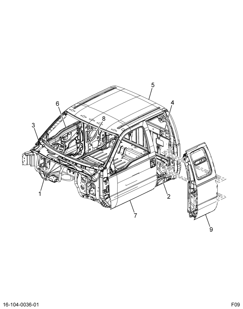 ..CAB REGULAR  SUPER AIR BRK  WE (8C4Z-71001B22-A)