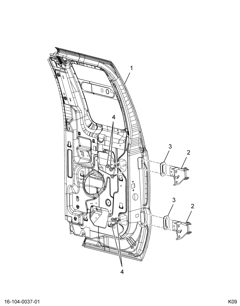 ..DOOR CAB RT  ASSY REAR  SUPER (Intl. 3854600C91)