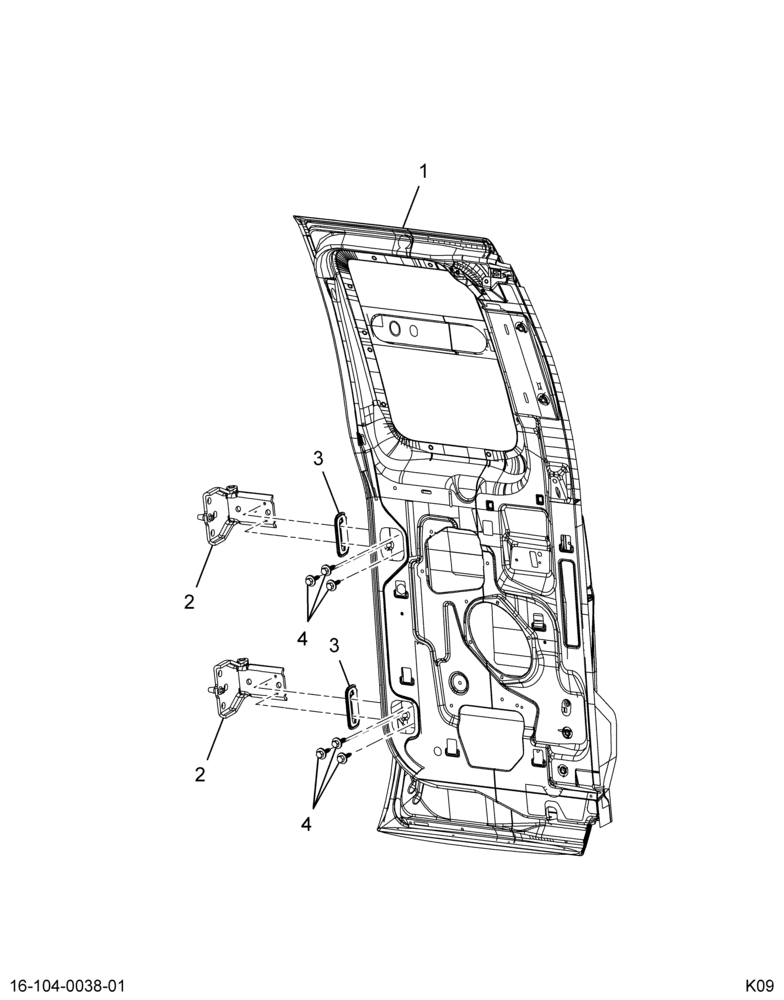 ..DOOR CAB LT  ASSY REAR  SUPER (Intl. 3854601C91)