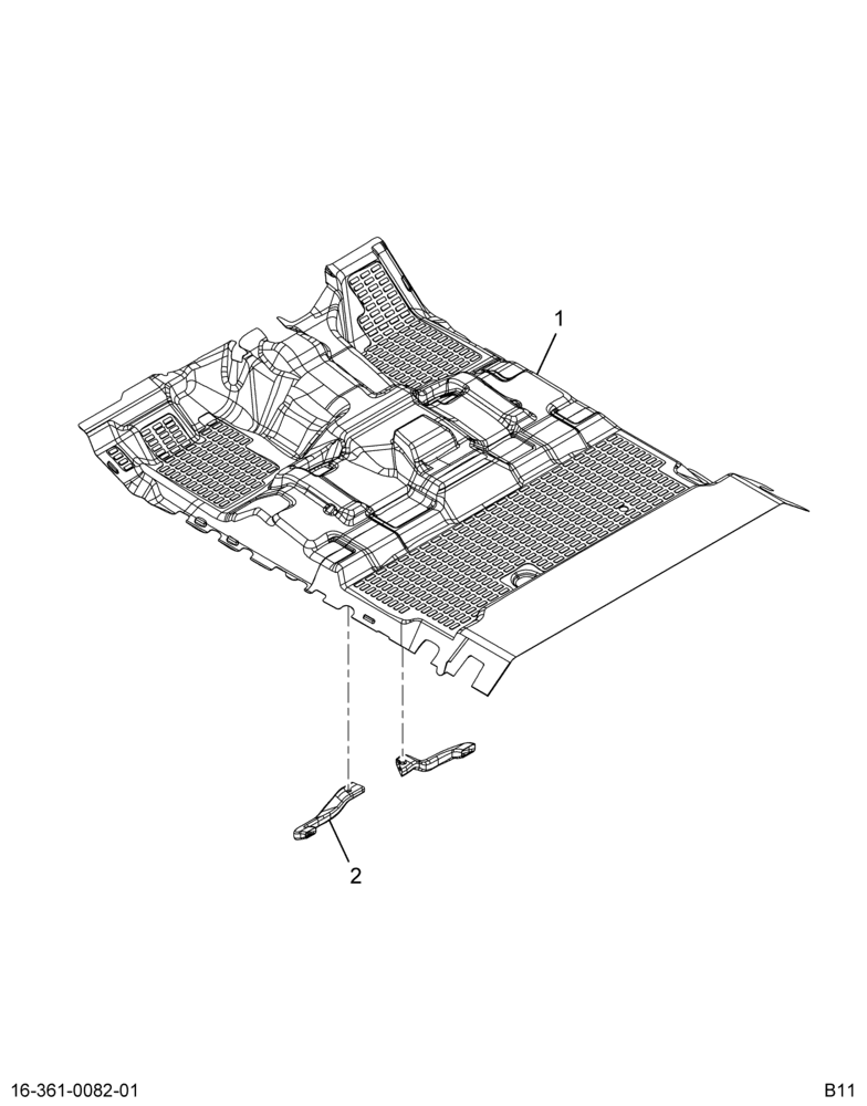 ..MAT,FLOOR, ASSY,SC W/DUCT ,W/M (Intl. 3892796C92)