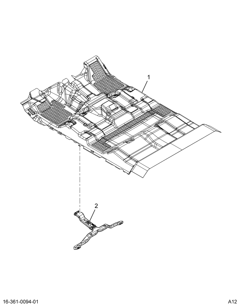 ..MAT FLOOR  ASSY  CC W/DUCT (Intl. 3930684C91)