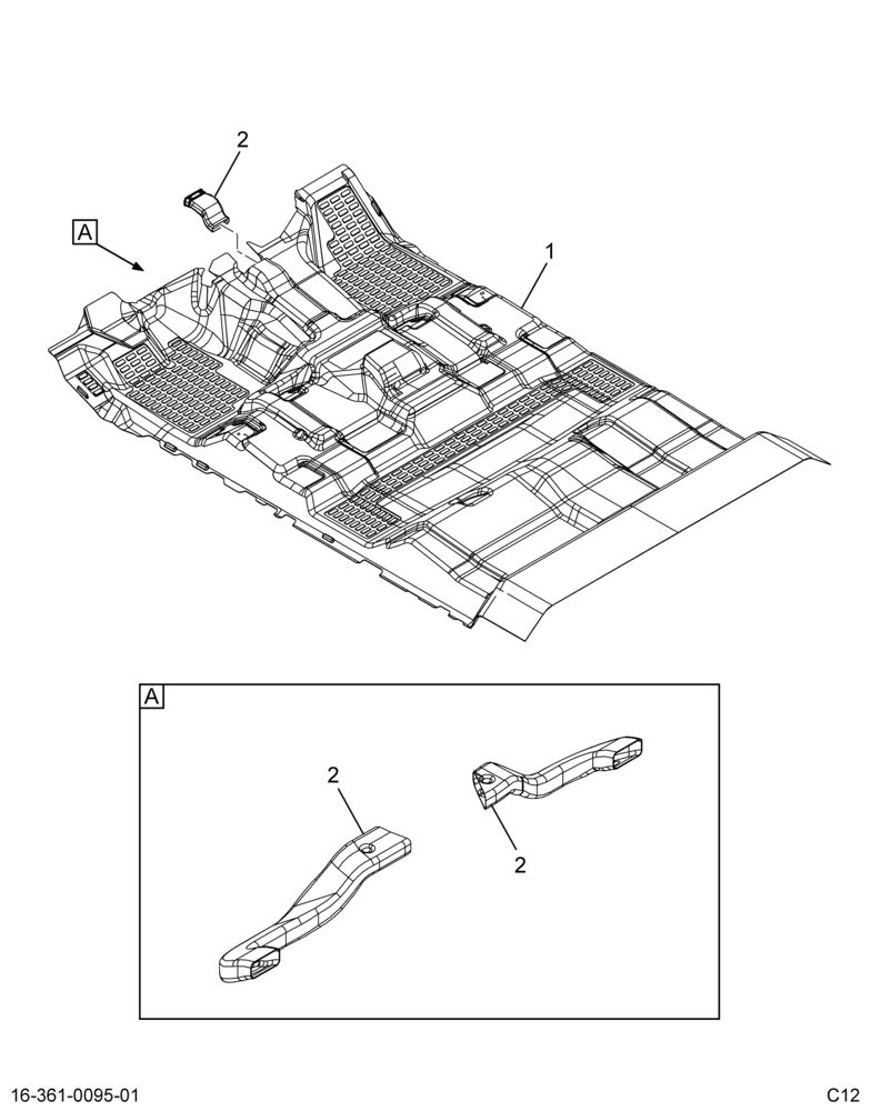 ..MAT FLOOR  ASSY  CC W/DUCT (Intl. 3930683C91)